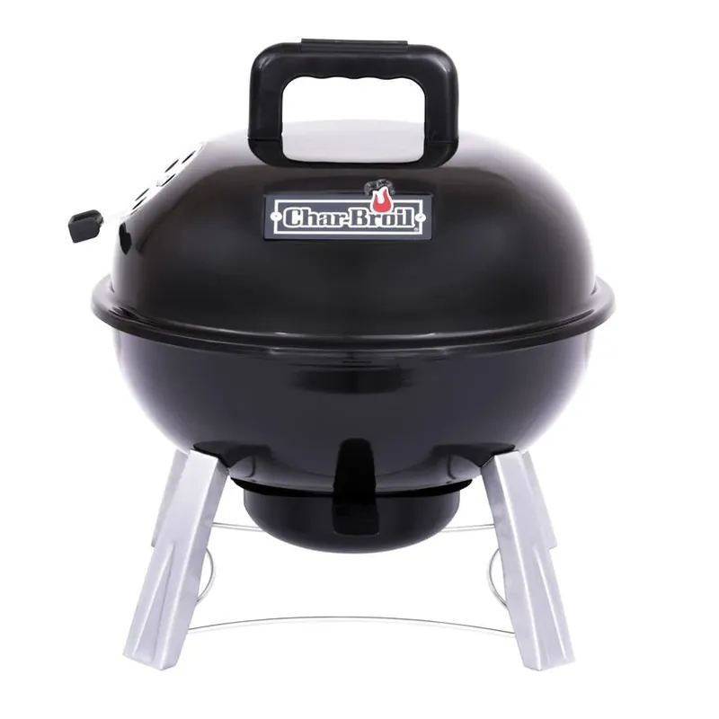 14‑inch Black Charcoal Grill – Classic Manual Ignition