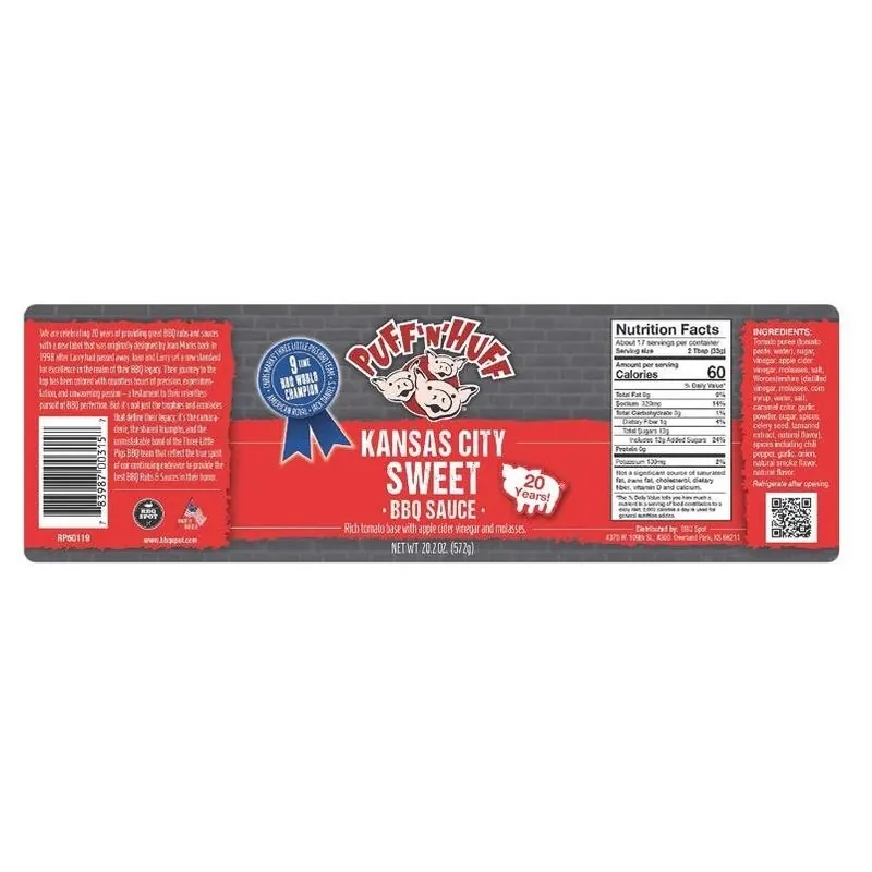 Kc Sweet Bbq Sauce – 20.2 oz