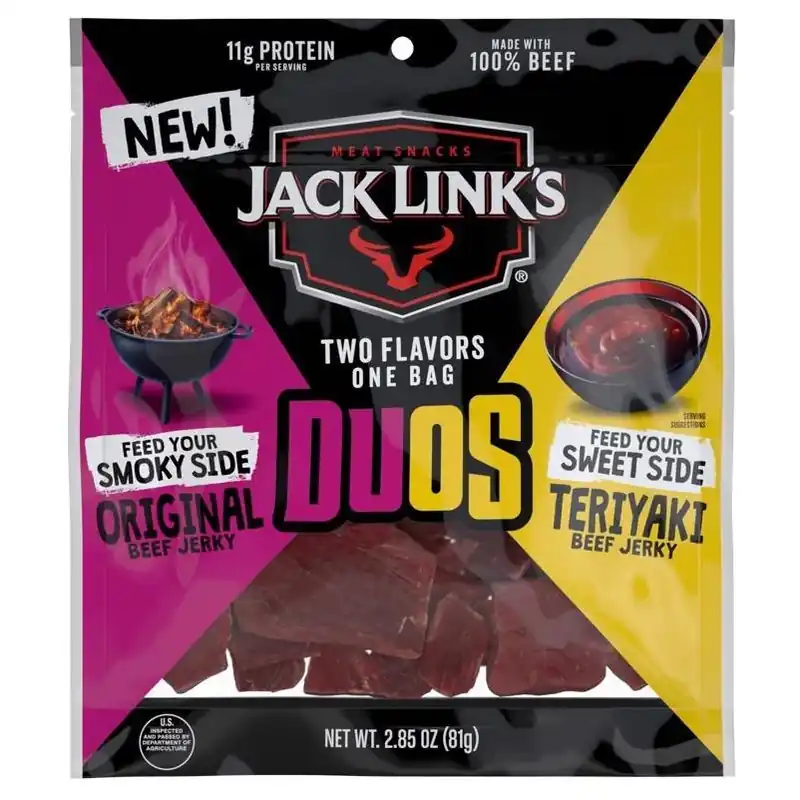 Duo‘s Original & Teriyaki Beef Jerky – 2.85 oz Snack Pouch