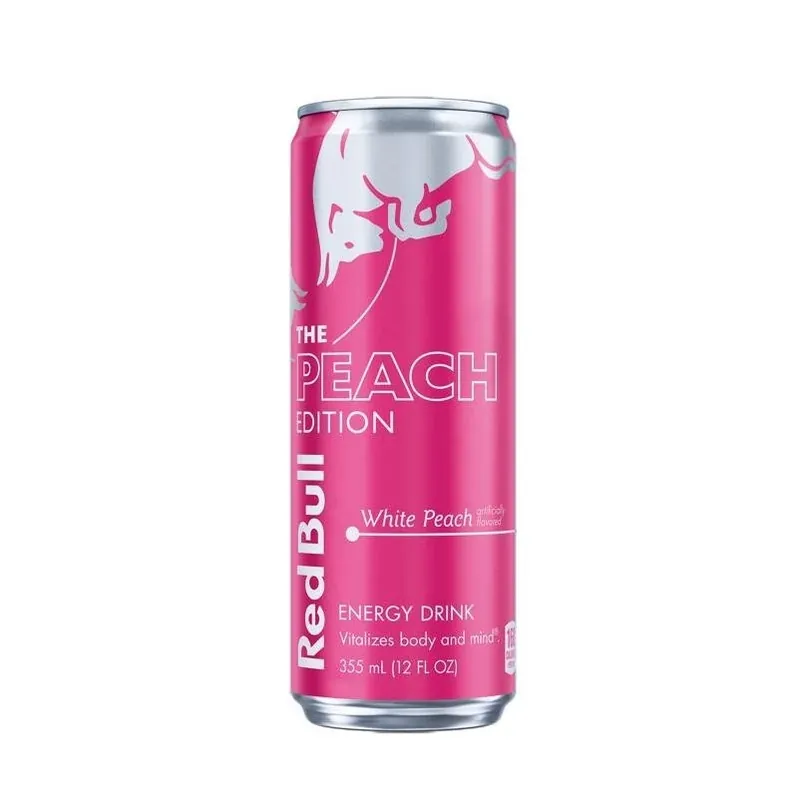 White Peach Energy Drink – 12 oz Summer Edition