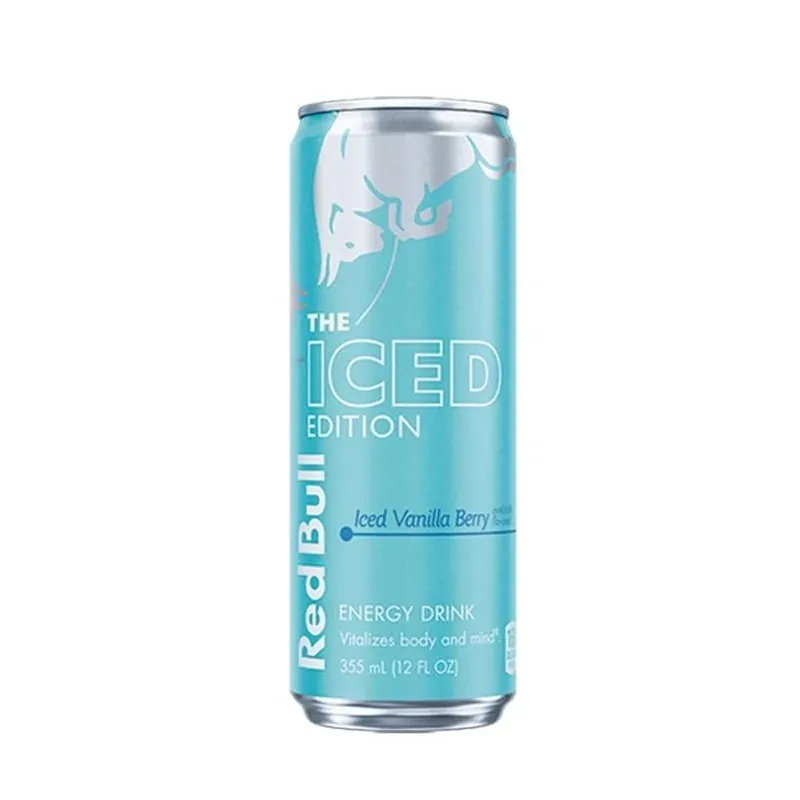 Iced Vanilla Berry Energy Drink – 12 oz Can (24‑pack)