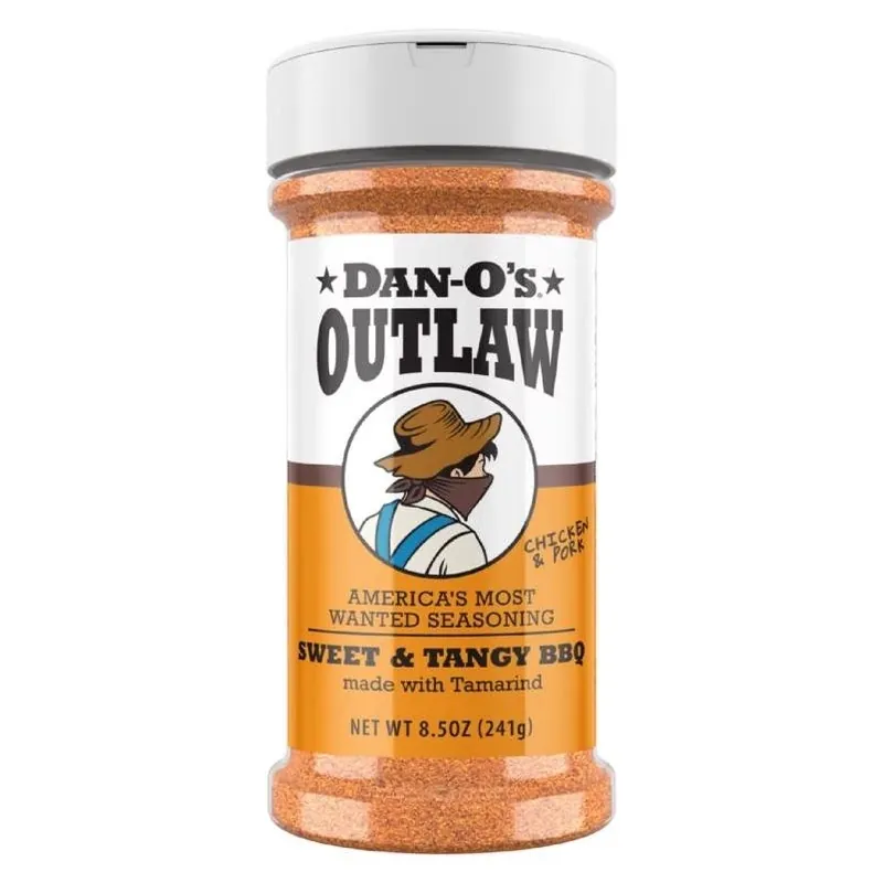Outlaw Sweet‑tangy Bbq Rub – 8.5 oz Bottle By Dan‑o’s