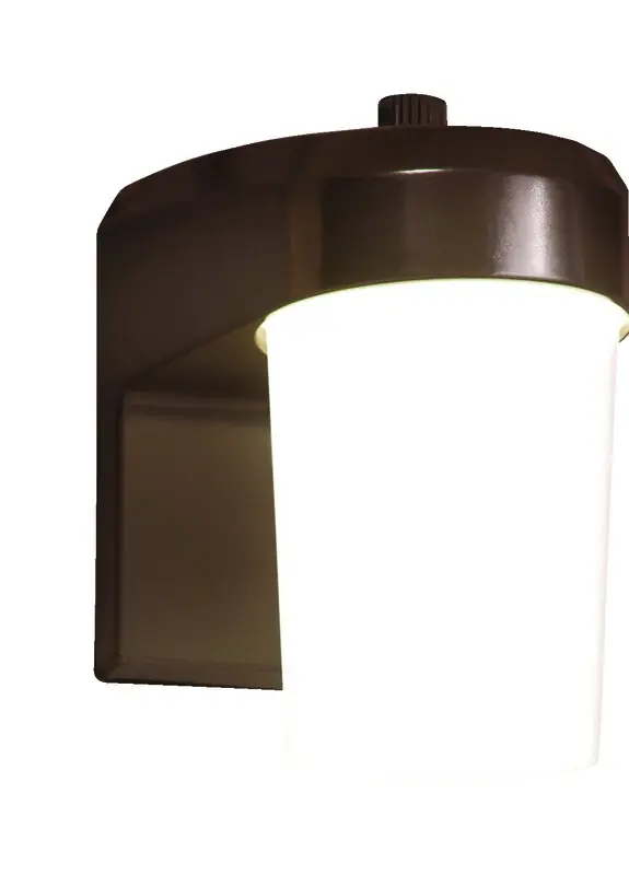 Led Entry & Patio Light, Bronze, 800 Lumens, 120-volt