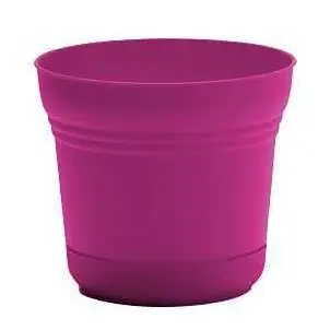 Bloem Saturn Series Sp1215 Fuchsia 12‑inch Planter With Matching Saucer