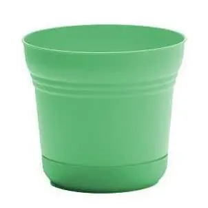 Bloem Saturn Series Mint Green 12‑inch Planter With Matching Saucer
