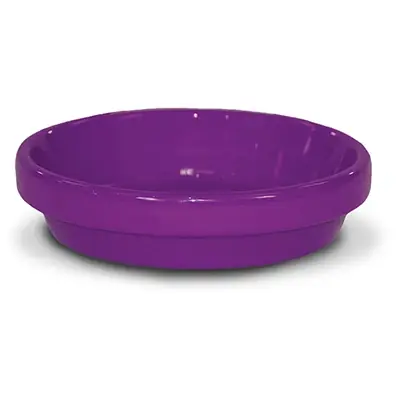 Ceramo Spring Fever 4 In. Violet Clay Flower Pot Saucer