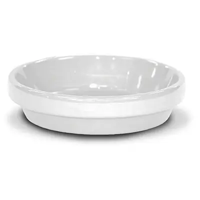 Saucer, White Ceramic, 3.75 X .5-in.