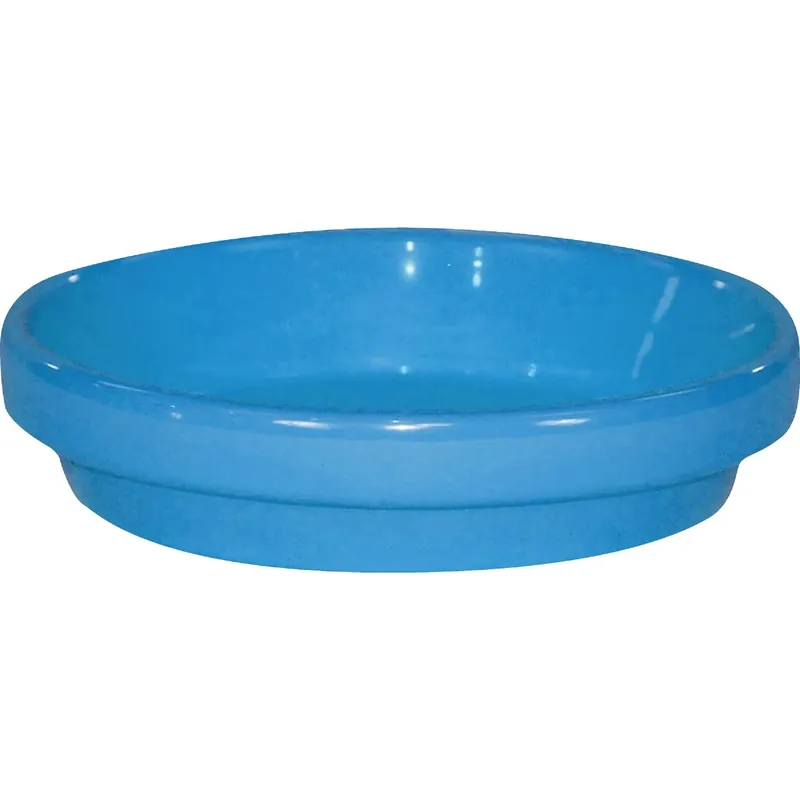 Ceramo Spring Fever 4 In. Robin‘s Egg Blue Clay Flower Pot Saucer