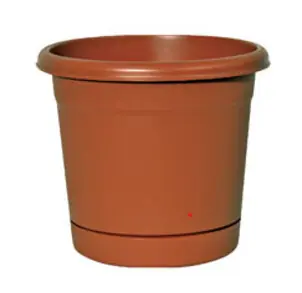 Bloem Terra 10.75 In. H X 9 In. W X 13 In. D Resin Traditional Planter Terra Cotta