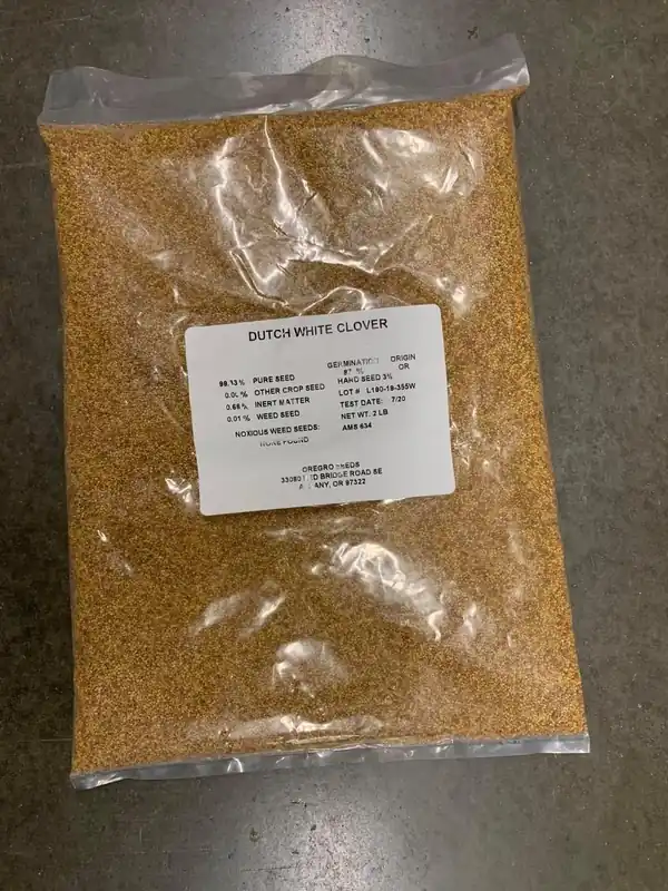 White Dutch Clover Seed - 2 Pound Bag For Lawn And Garden