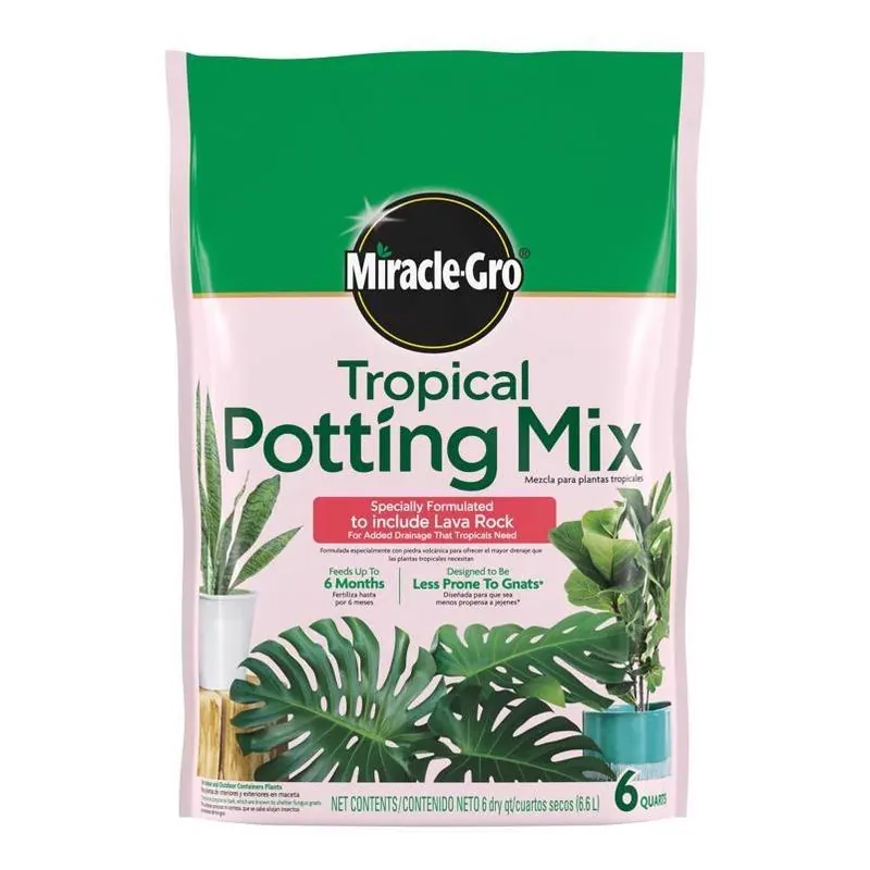 Tropical Cacti, Citrus & Palm Potting Soil – 6 qt Miracle‑gro Blend