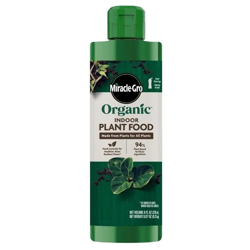 Miracle‑gro Organic Indoor Plant Food – 8 oz Liquid Formula