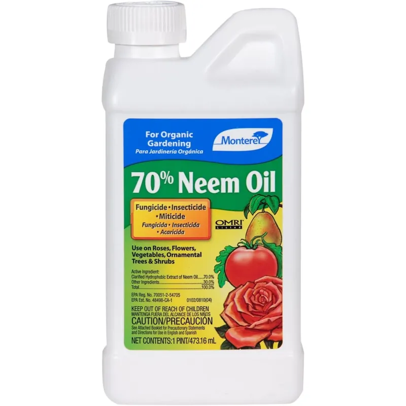 70% Neem Oil Organic Insect Killer Liquid Concentrate 1 Pint