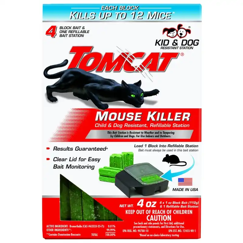 Bait Station And Bait Blocks For Mice 4 Oz 1 Pk