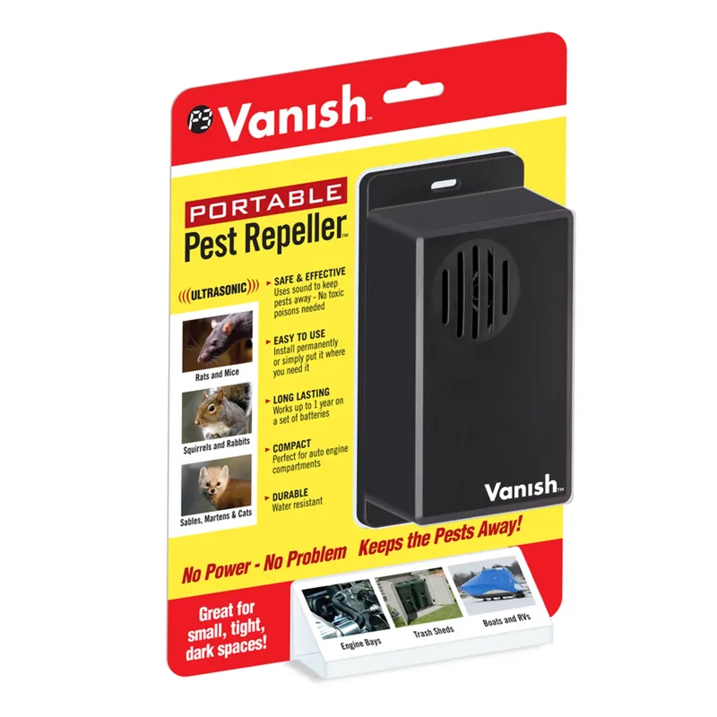 Portable Battery-powered Electronic Pest Repeller For Outdoor Pests, Model P7826