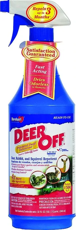 Deer Off Deer Repellent, Spray, 32 Oz.