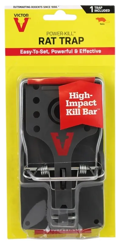 Power-kill Medium Snap Trap For Rats 1 Pk