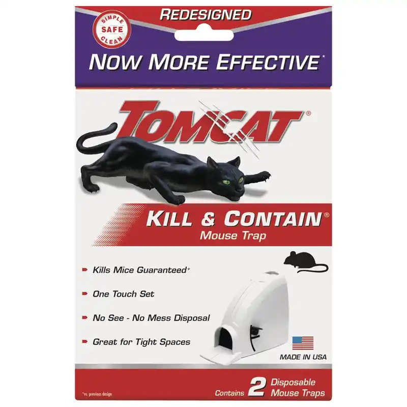 Kill & Contain Small Covered Animal Trap For Mice 2 Pk