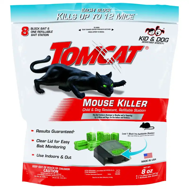 Bait Station And Bait Blocks For Mice 8 Oz 1 Pk