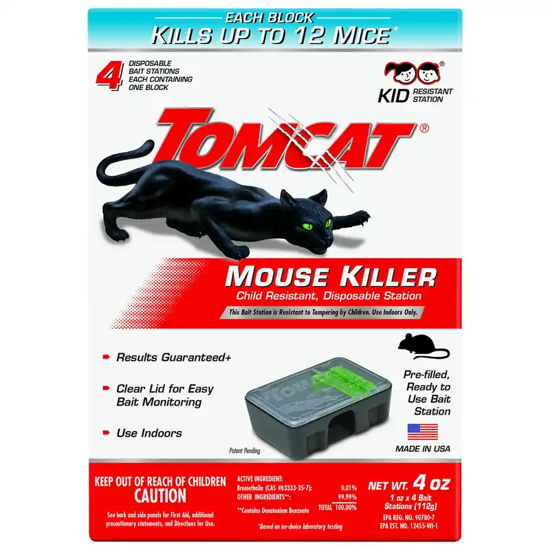 Bait Station And Bait Blocks For Mice 4 Oz 4 Pk