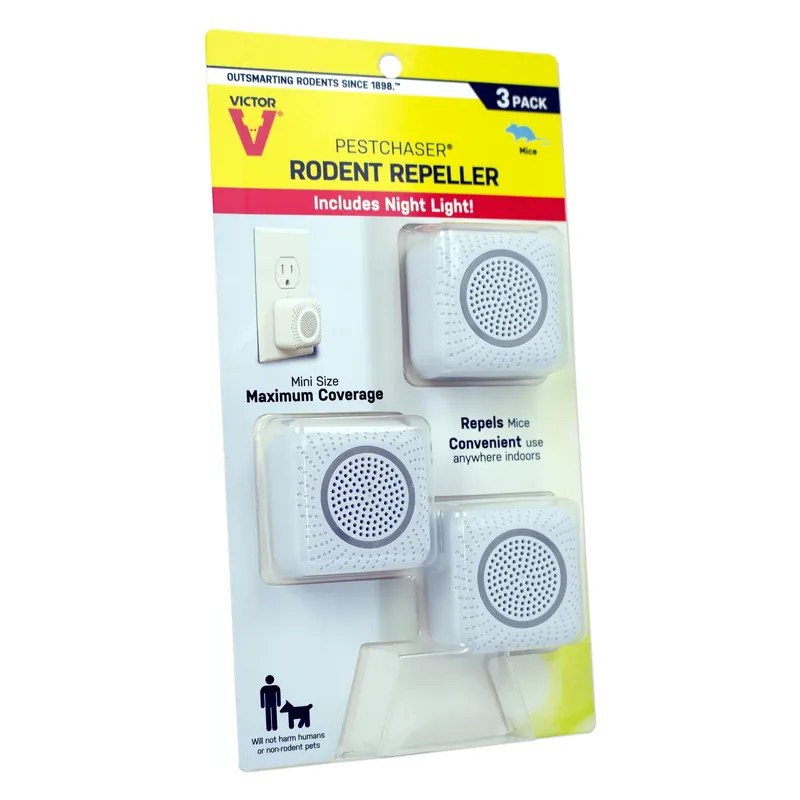 Pestchaser Plug-in Electronic Pest Repeller For Rodents 3 Pk