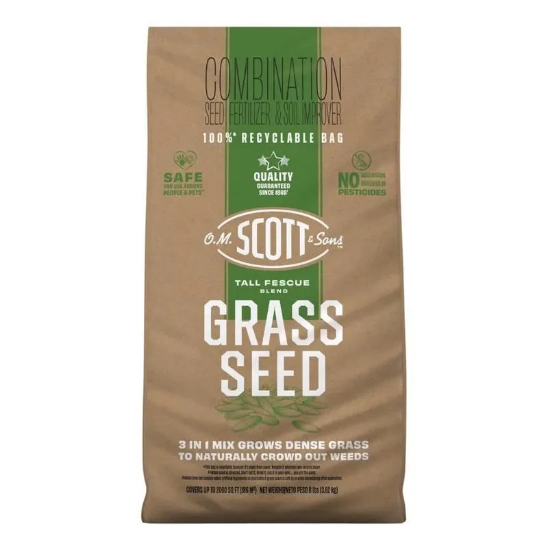 8‑lb Tall Fescue Sun‑or‑shade Lawn Fertilizer & Seed Mix