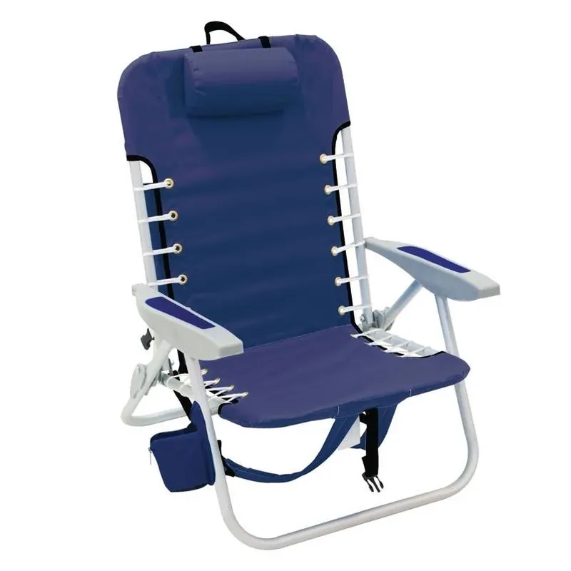 Portable 4‑position Beach Backpack Chair – Lightweight Aluminum With Cup Holder