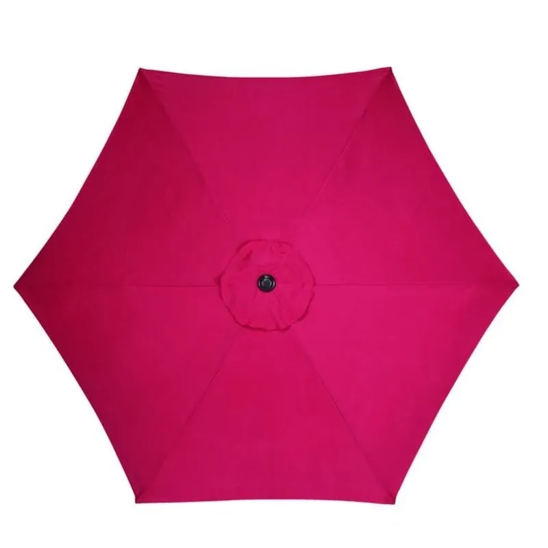 9‑foot Red Market Umbrella – Tiltable & Collapsible
