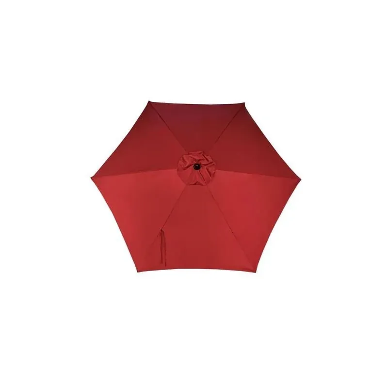 9‑foot Brick‑red Tilting Market Umbrella – Steel Frame, Polyester Canopy
