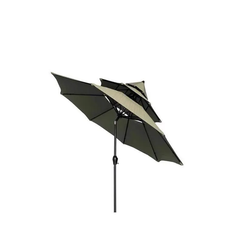 9‑foot Green Tilting Patio Umbrella – Pagoda Collection