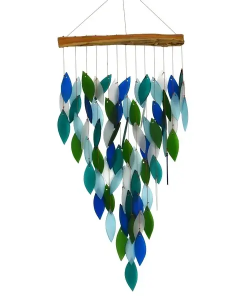 Geblueg601 Deluxe Ocean Waterfall Chime - Multi Color Decorative Wind Chime