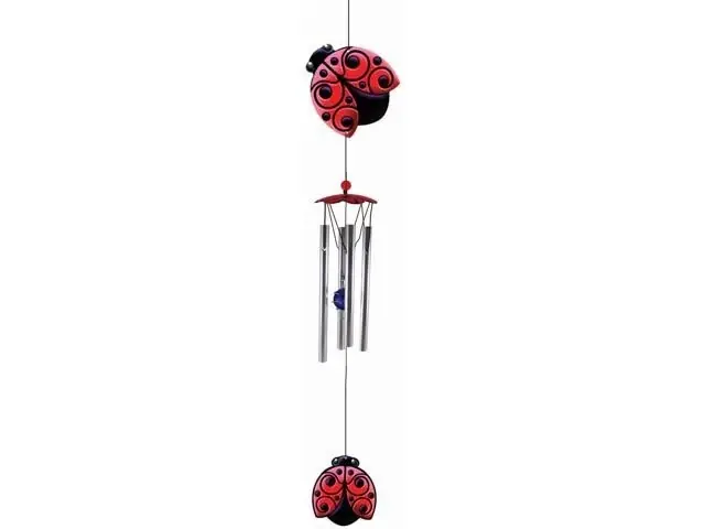 13587 Ladybug Wind Chime - Charming Garden Decor