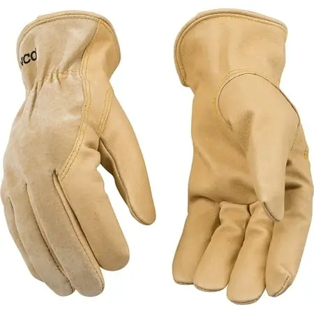 94wa-xxl-1 Grain Pigskin Palm Gloves With Suede Back, Keystone Thumb, Size Xxl