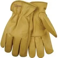 Full Grain Cowhide Gloves, Tan, Men‘s L