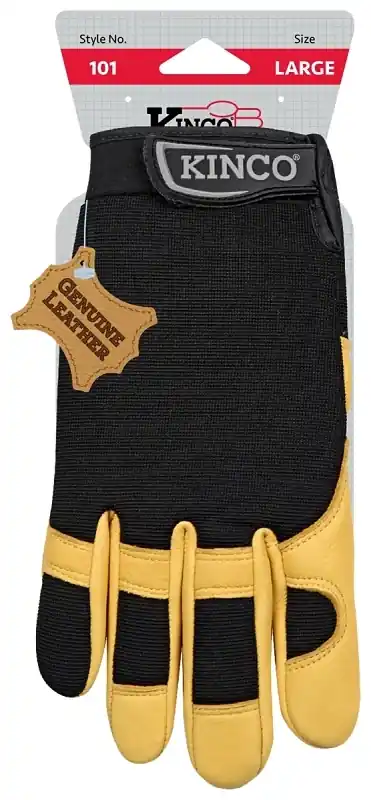 101-xl X-large Gold Deerskin Driver Gloves With Spandex Back And Wing Thumb