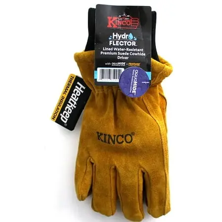 350hkp-m Hydroflector Lined Water-resistant Cowhide Gloves For Men - Medium Size