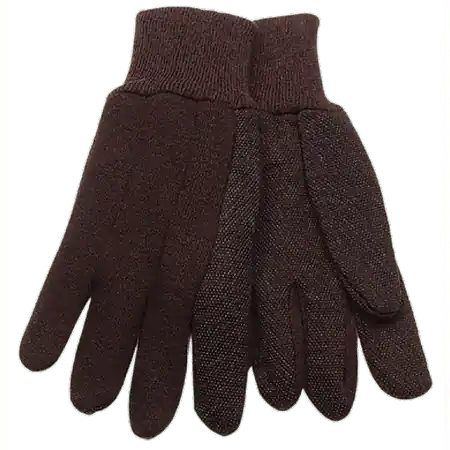 254778 9 Oz Heavyweight Pvc Dot Glove Brown - Small Pack Of 12
