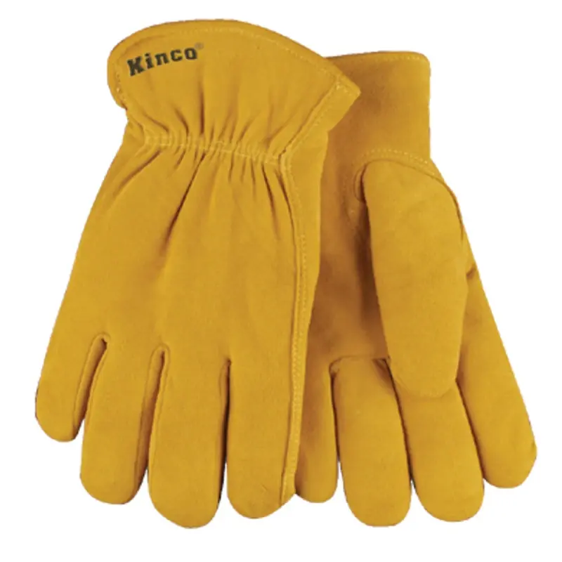 Men‘s Outdoor Driver Work Gloves Gold Size Small With Thermal Lining