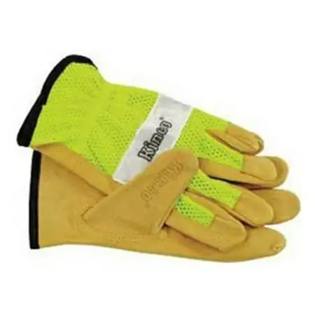 908xl Hi-visibility Pigskin Leather Work Gloves, Lime, Extra Large