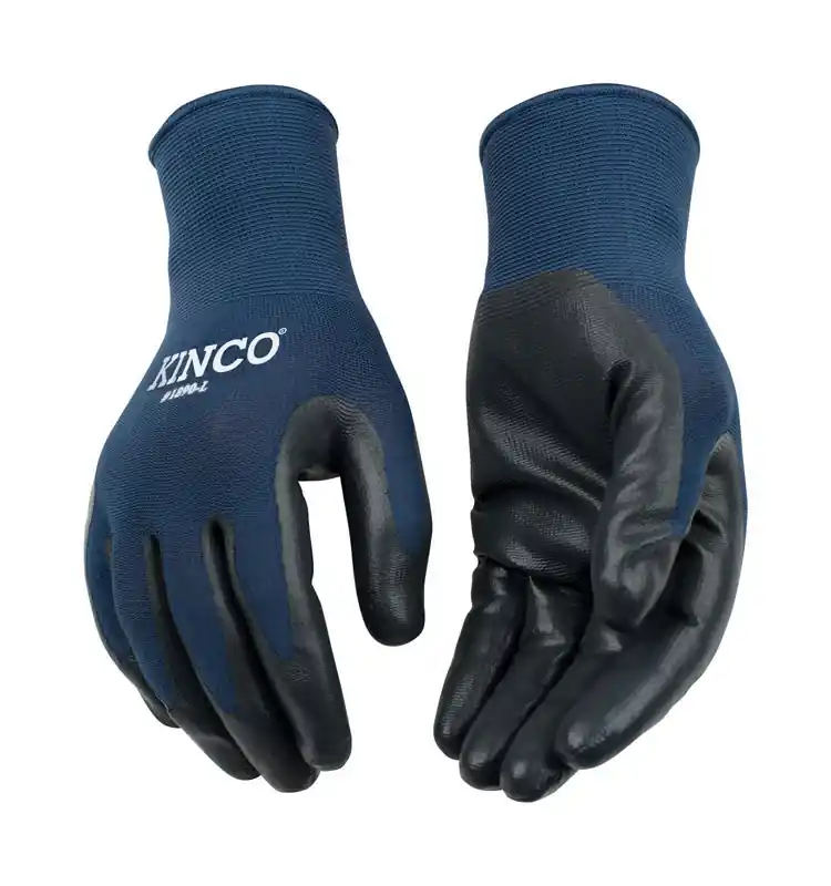 Men‘s Indoor/outdoor Grip Gloves Blue/gray Xl 1 Pair