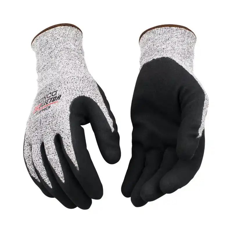 Cutflector Gloves, 13 Gauge Cut-resistant Knit Shell, White/black, Men‘s Xl