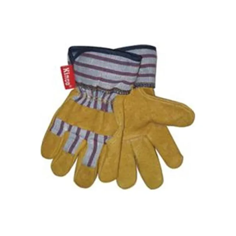Kinco 1917-c Premium Grain Pigskin Palm With Safety Cuff, Tan, Child