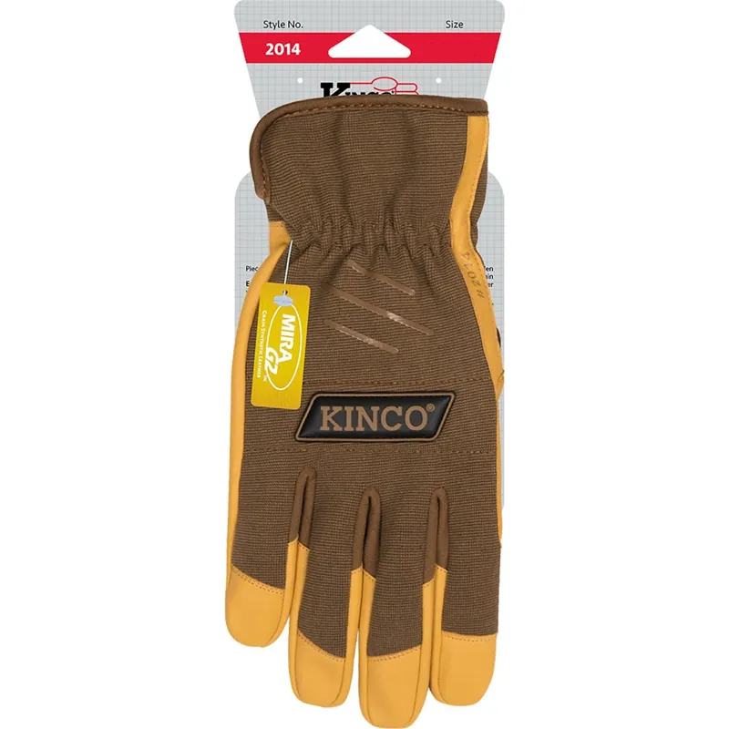 Men‘s Indoor/outdoor Hybrid Work Gloves Brown Medium 2014-m