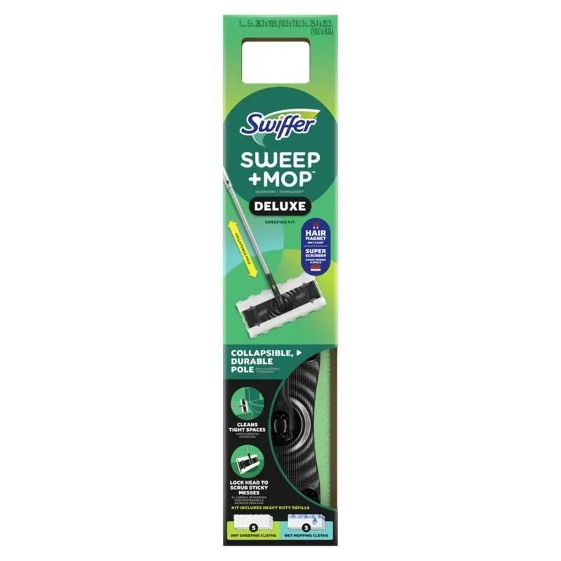 Deluxe 10‑inch Wet Mop Kit – Heavy‑duty Floor Cleaner For Home & Business
