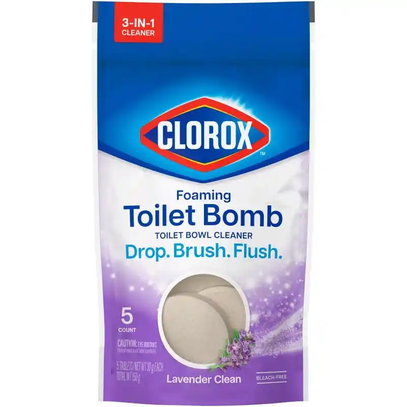 Foaming Lavender Scent Toilet Bowl Cleaner 5.3 Oz Tablet