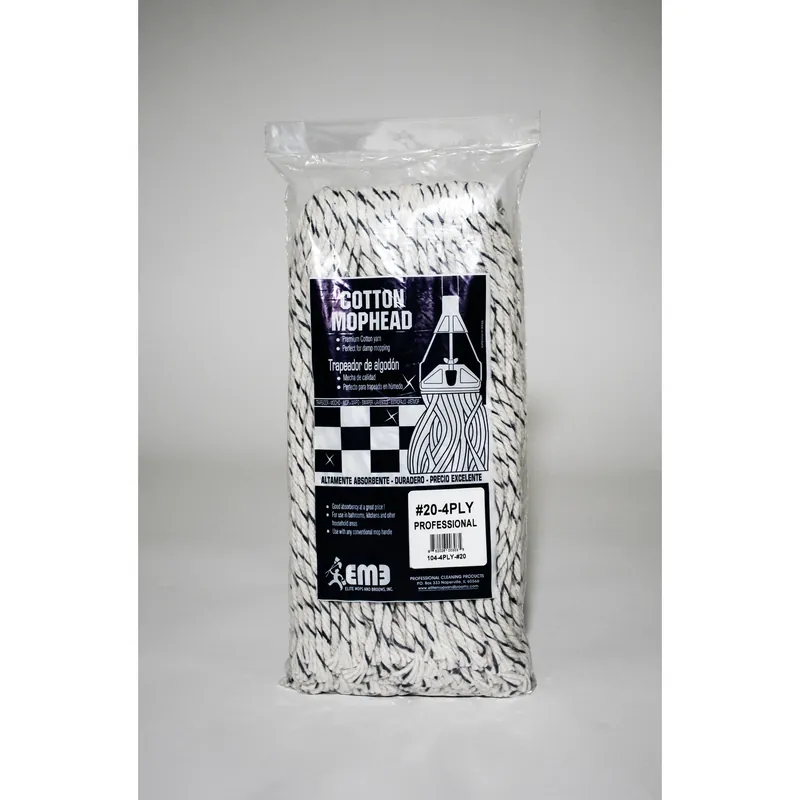 Elite Mops And Brooms 20 Cut End Cotton Mop Refill 1 Pk