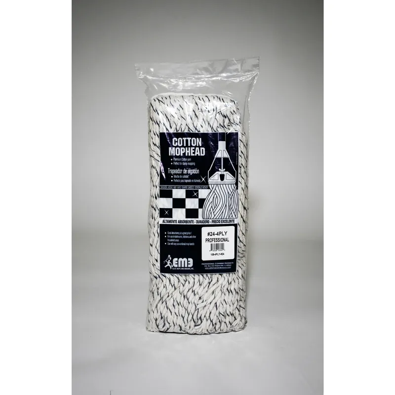 Elite Mops And Brooms 24 Cut End Cotton Mop Refill 1 Pk
