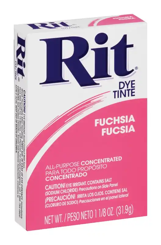 Fuchsia 1-1/8 Oz. Powder Dye For Fabric And Laundry
