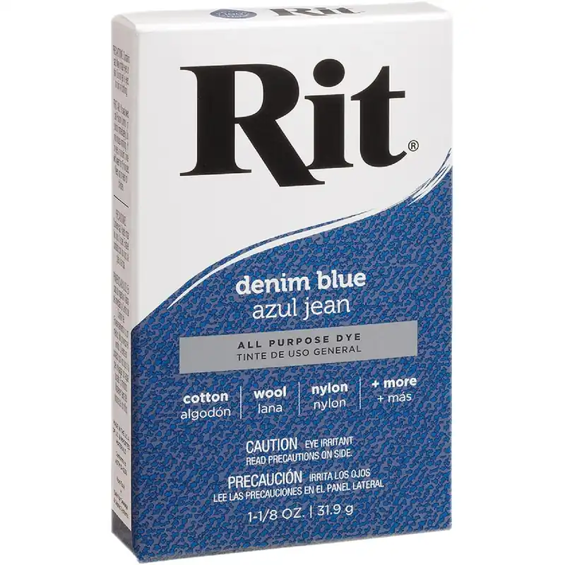 Denim Blue 1-1/8 Oz. Powder Dye For Fabric And Laundry