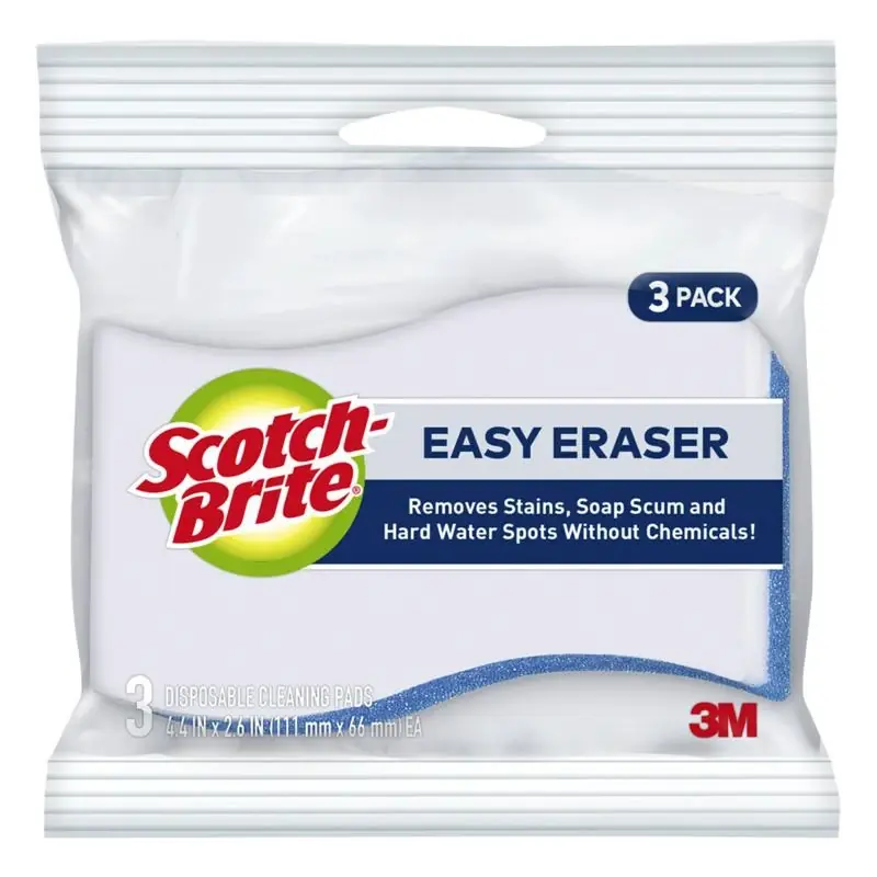 Scotch-brite Non-scratch Eraser Sponge For Multi-purpose 4.4 In. L 3 Pk